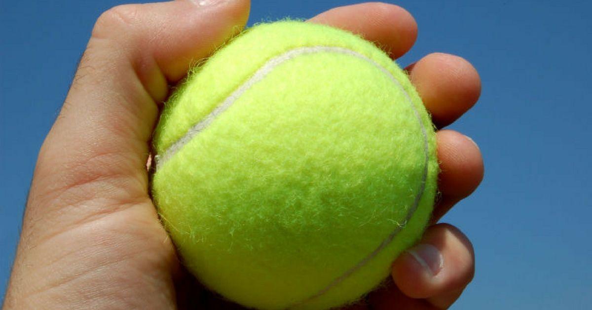 La pallina da tennis
