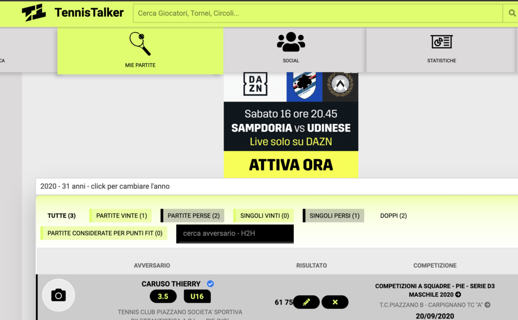 funzionalità del sito