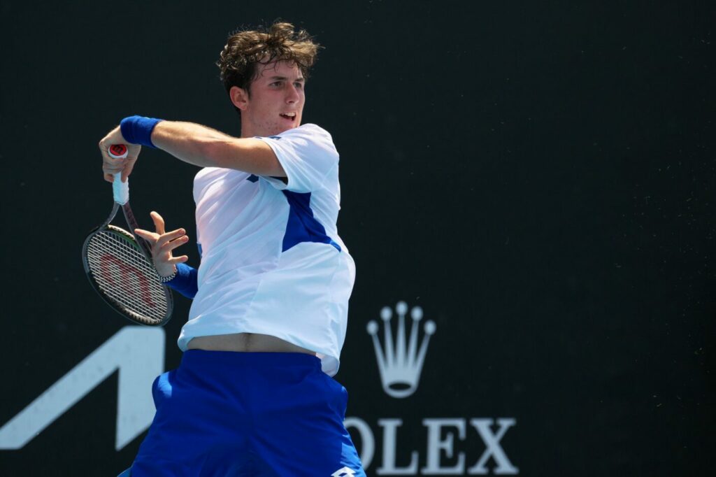 Federico Bondioli agli Australian Open Juniores 2023