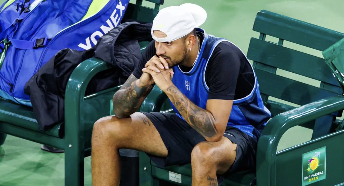 Kyrgios si ritira in lacrime nel 1T di Indian Wells