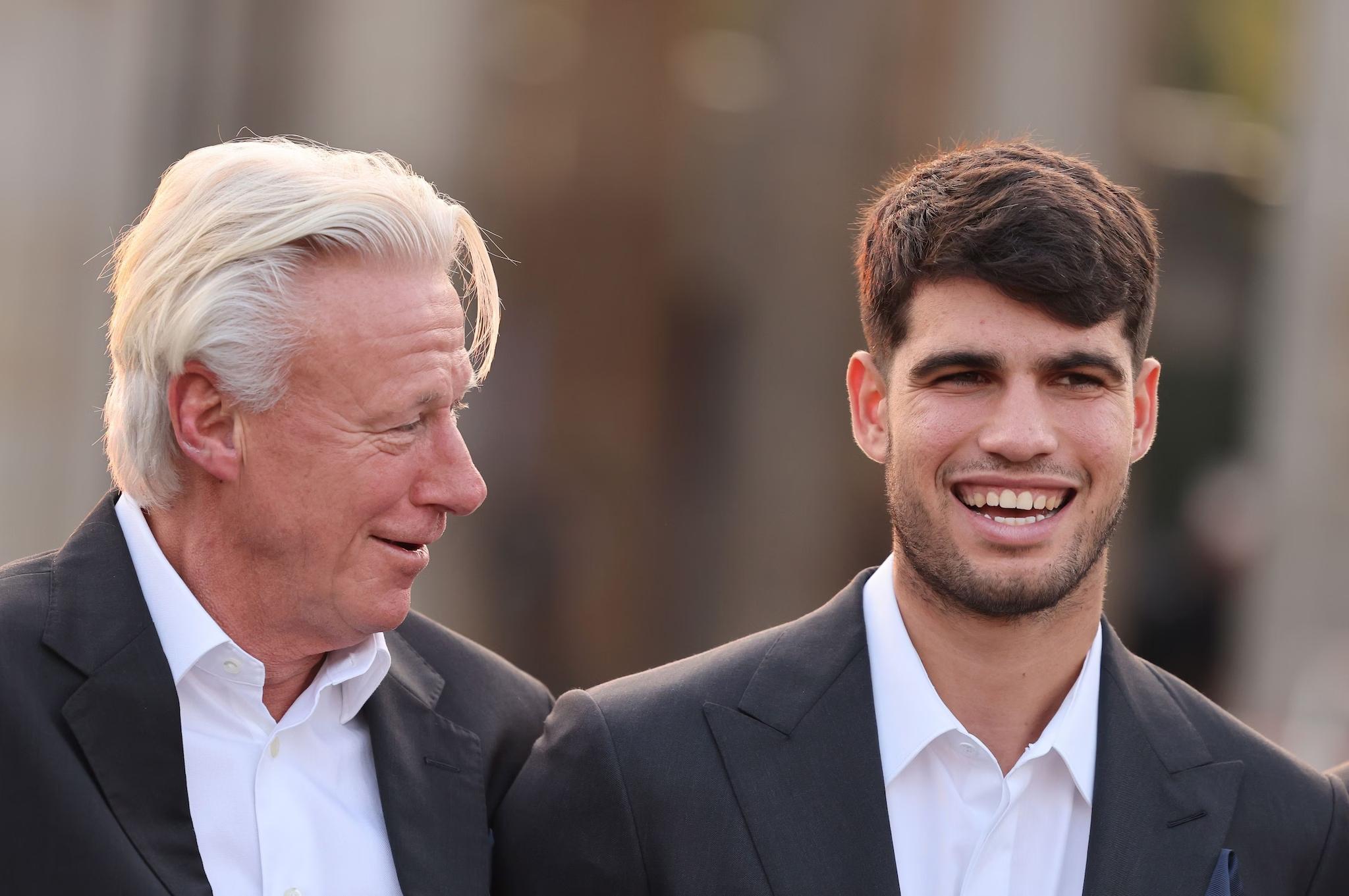 Bjorn Borg con Carlos Alcaraz