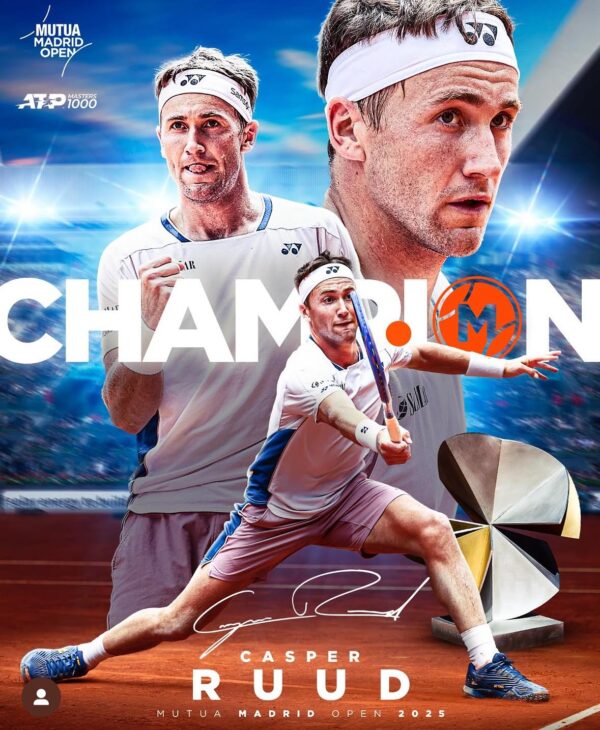 Casper Ruud vince il Madrid Mutua Open