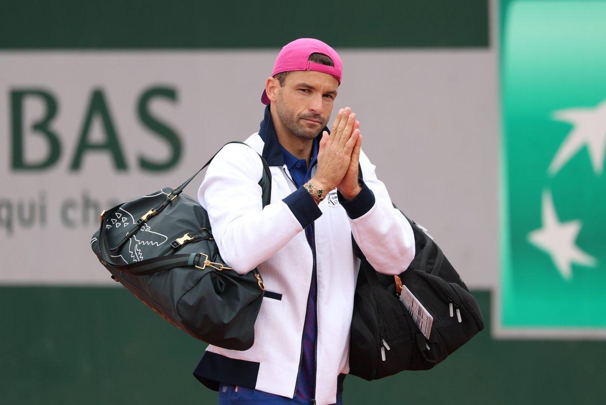 Dimitrov fuori dal Roland Garros a causa di un infortunio