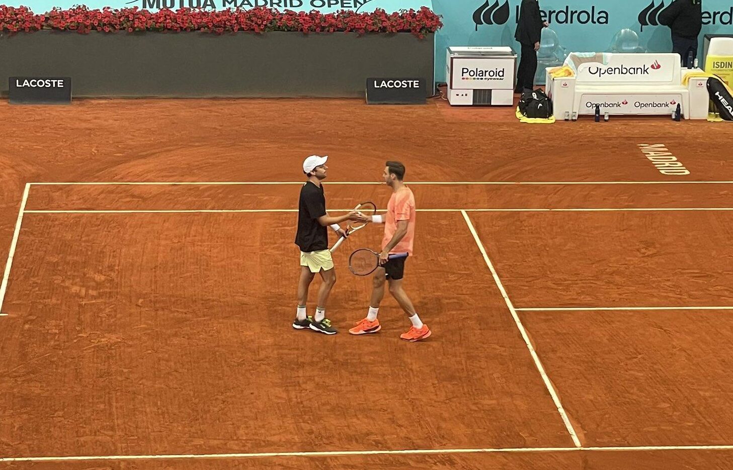 Granollers e Zeballos festeggiano il raggiungimento della finale di Madrid