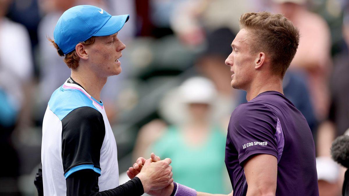 Jannik Sinner e Jiri Lehecka al torneo di Indian Wells 2024