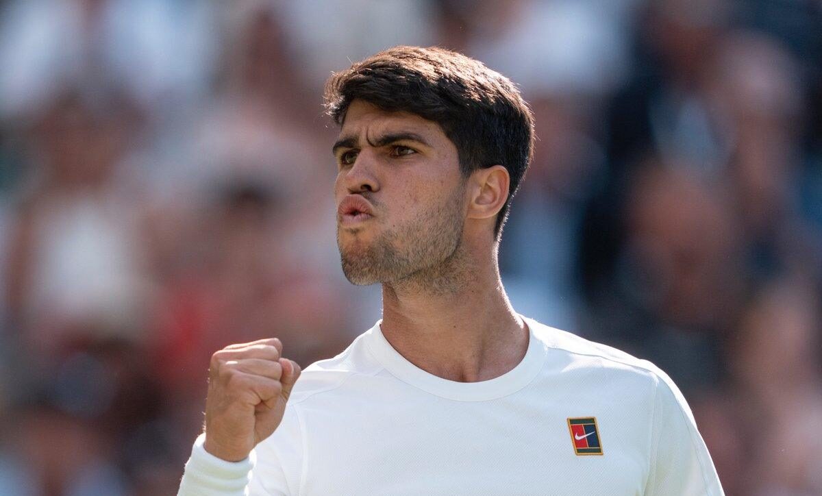 Carlos Alcaraz a Wimbledon 2025
