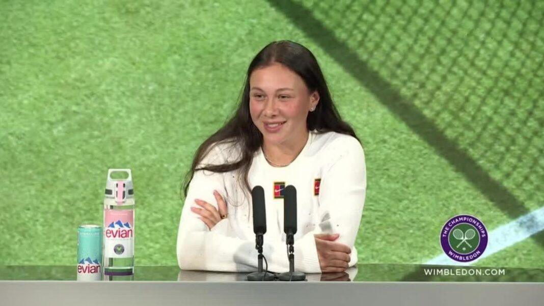 Anisimova conferenza stampa