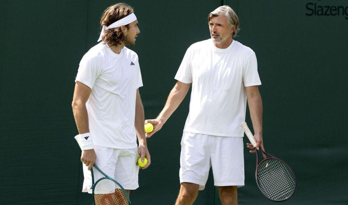 Ivanisevic e Tsitsipas in campo a Wimbledon