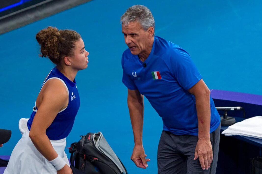 Renzo Furlan con Jasmine Paolini