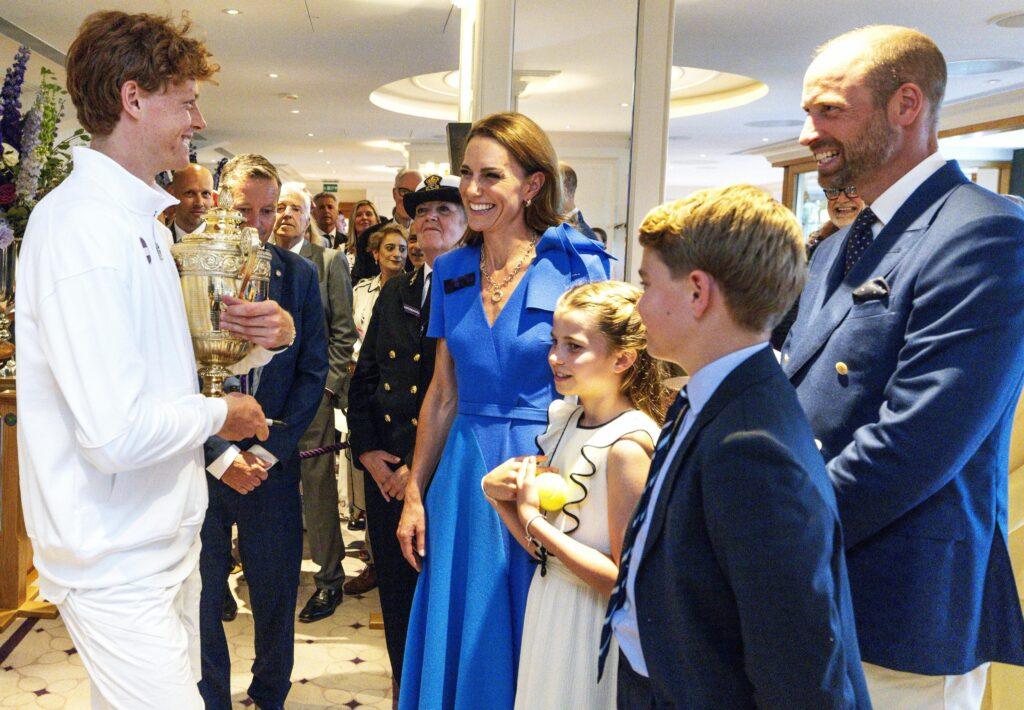Sinner incontra la Royal Family