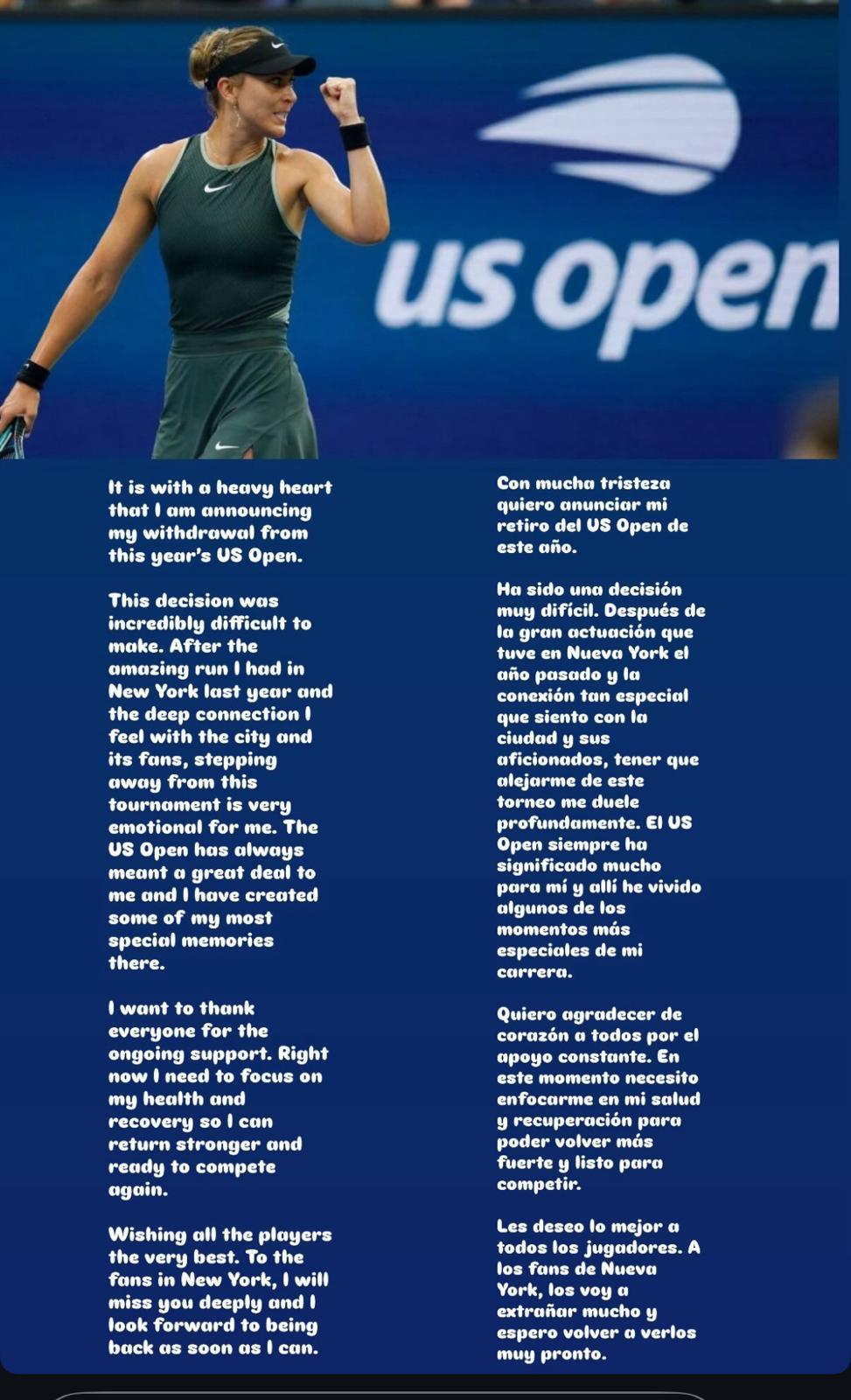 Badosa US Open