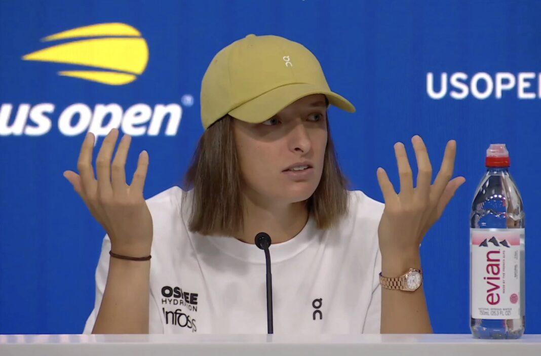 Iga Swiatek in conferenza stampa agli US Open 2025