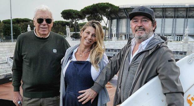 Nicola Pietrangeli con il figlio Giorgio (foto presa da il messaggero)
