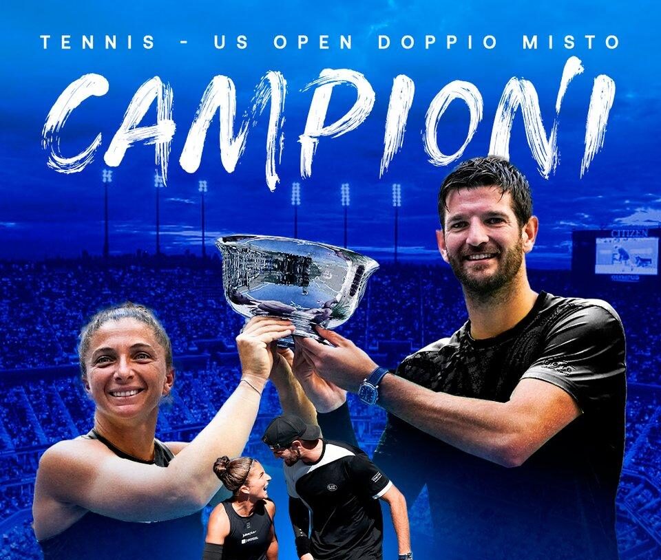 Sara Errani e Andrea Vavassori campioni del doppio misto agli US Open 2025