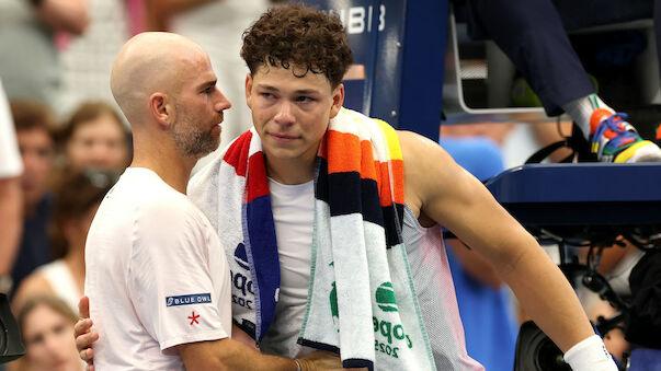 Shelton si ritira contro Mannarino allo US Open (foto getty)