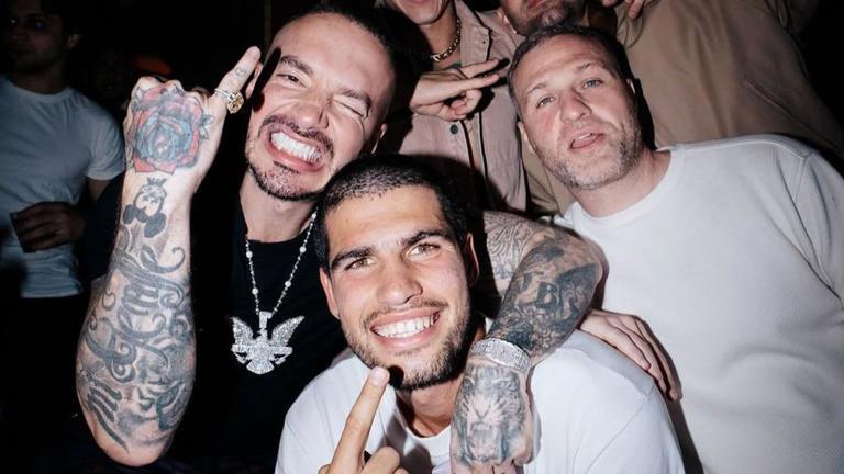 Alcaraz festeggia a New York con J Balvin