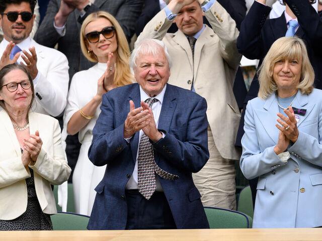 David Attenborough a Wimbledon (foto the score.com)