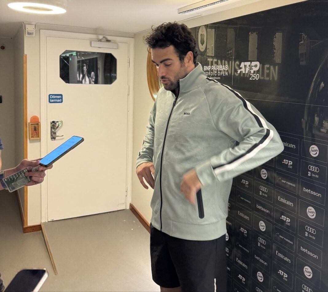 Berrettini intervistato a Stoccolma