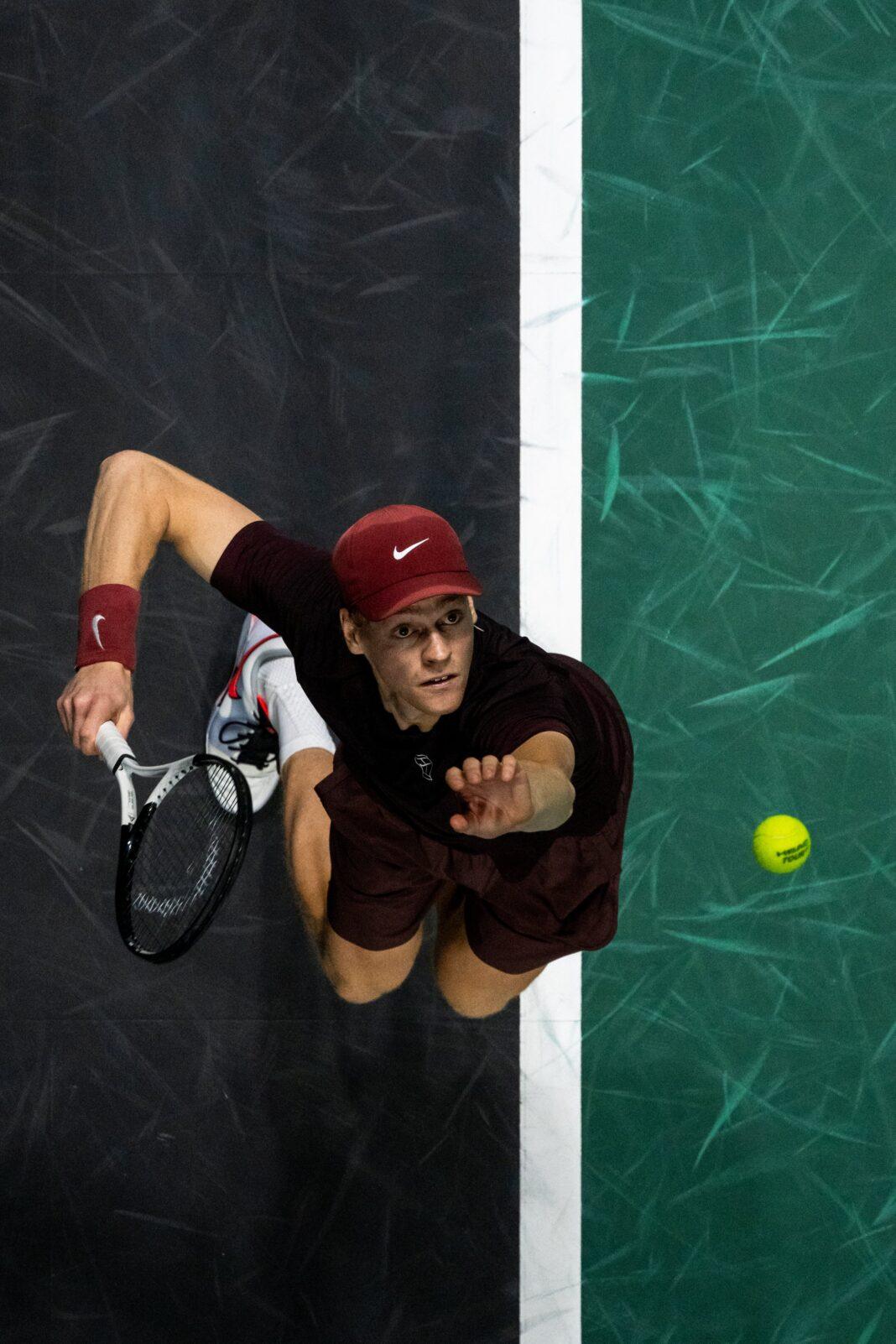 Sinner Parigi Sinner al Masters 1000 di Parigi (Credit afp - foto presa da pagina X Rolex Paris Masters)