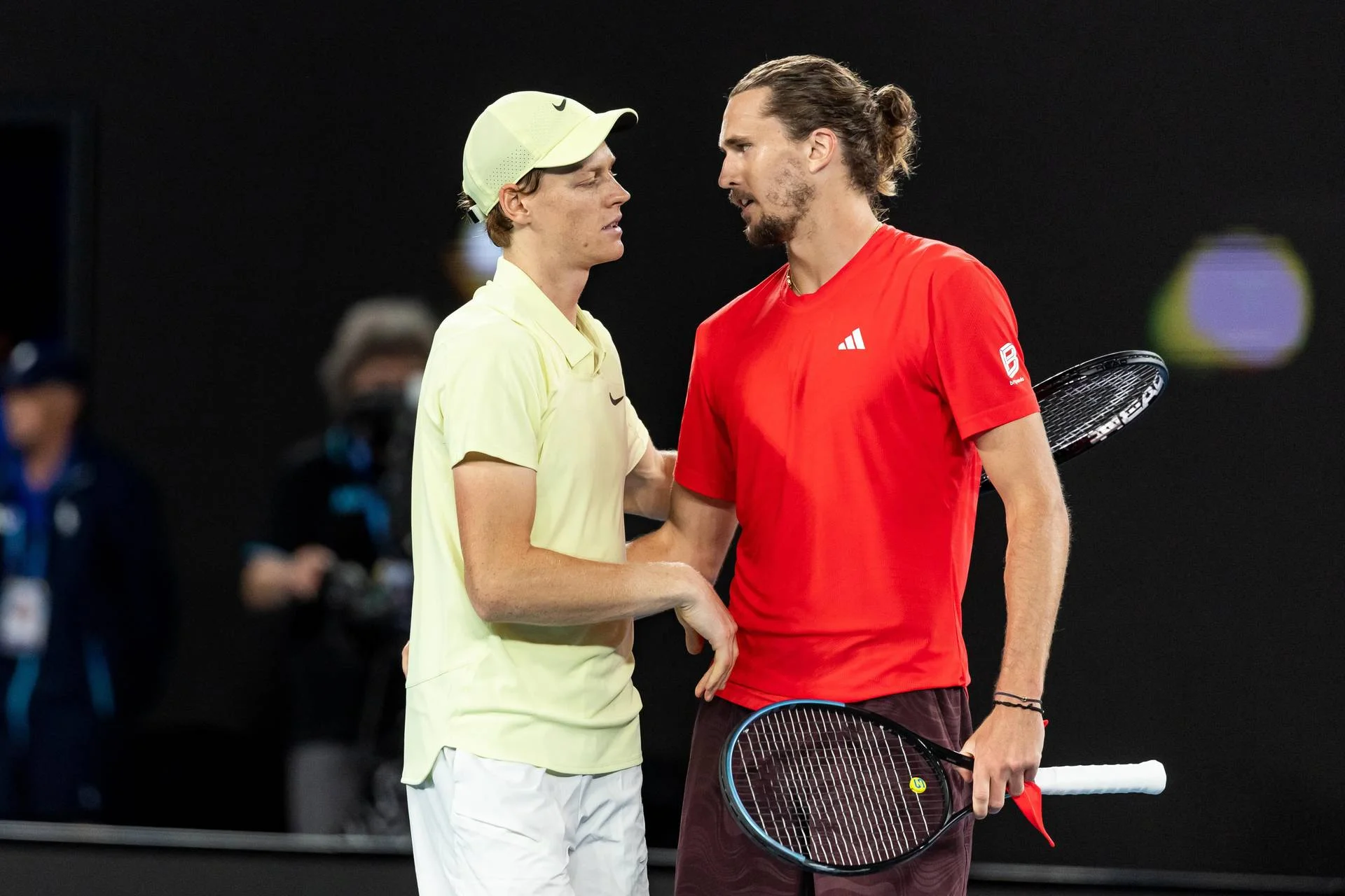 Jannik Sinner e Alexander Zverev (foto presa da Adnkronos)
