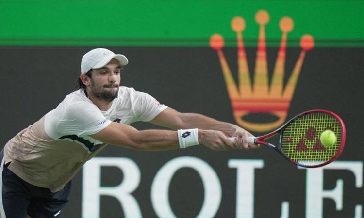 Valentin Vacherot durante la finale di Shanghai
