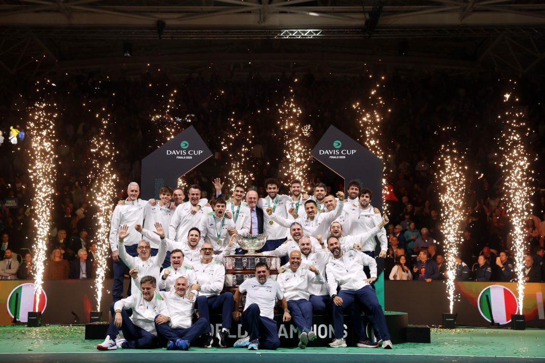 Carlo Alberto Caniato nel Team Italia di Coppa Davis
