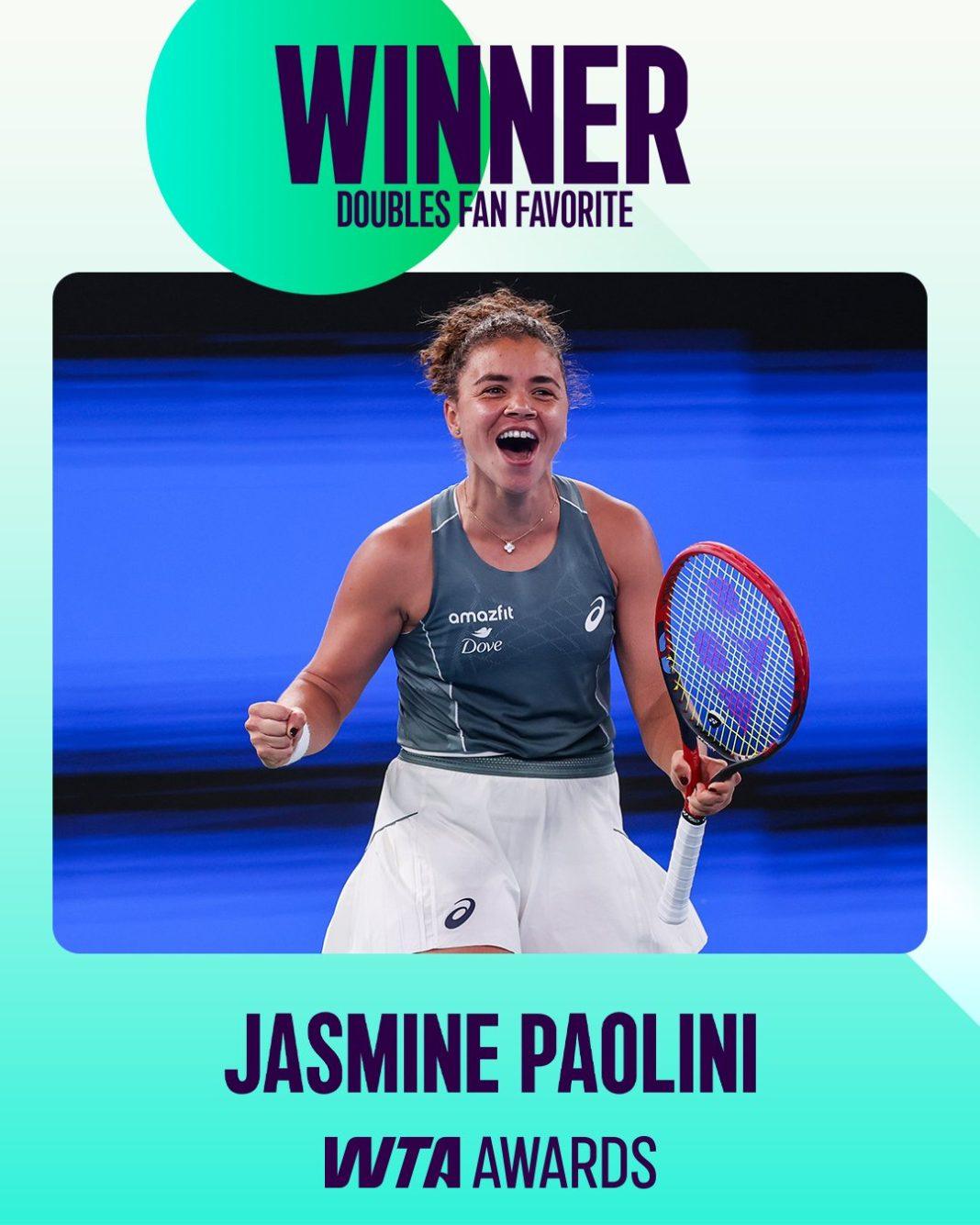 Jasmine Paolini Doubles Fan Favourite 2025 - WTA Awards