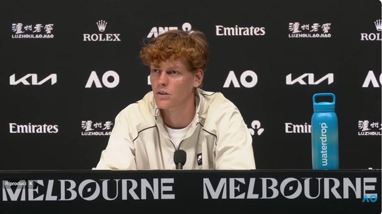 Jannik Sinner in conferenza post terzo turno a Melbourne