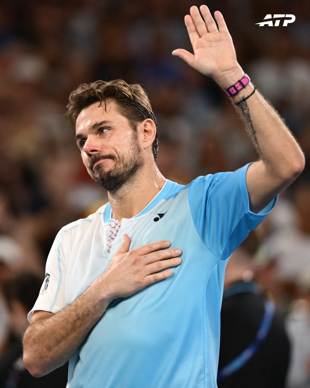 Stan Wawrinka saluta per l'ultima volta gli Australian Open