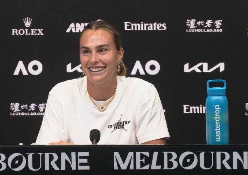 Aryna Sabalenka press conference