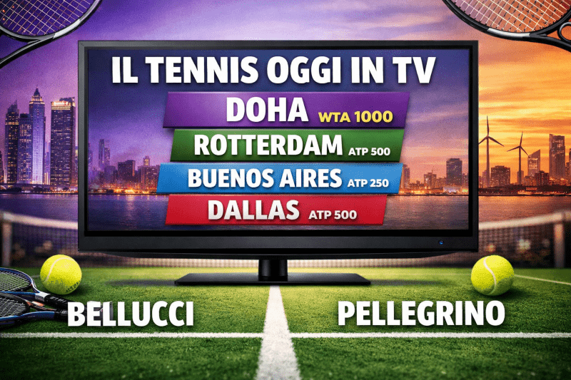 tennis oggi in tv 09.02.26