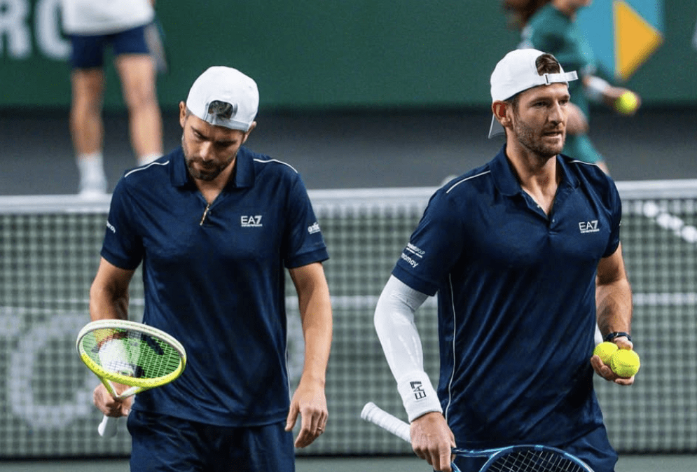 Simone Bolelli e Andrea Vavassori in campo a Rotterdam