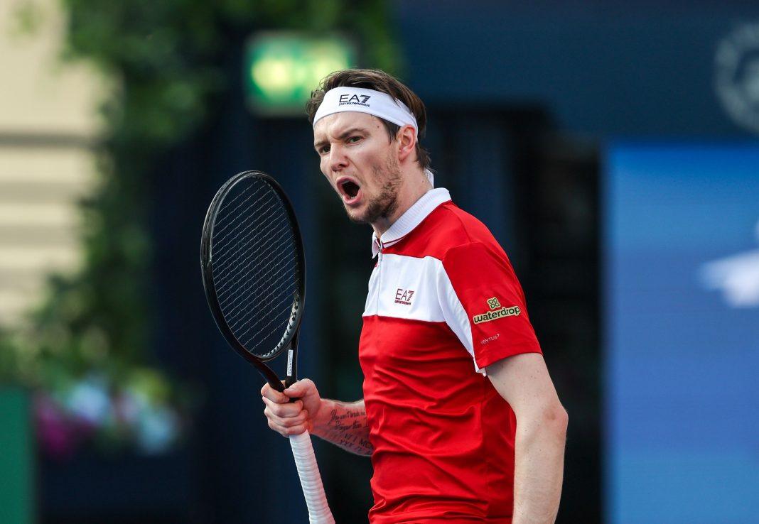 Alexander Bublik in campo a Dubai