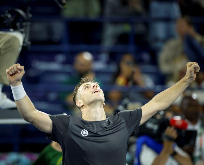 riekspoor saved two set points in the tiebreaker out-dueling Andrey Rublev 7-5, 7-6(6) to battle into the final.