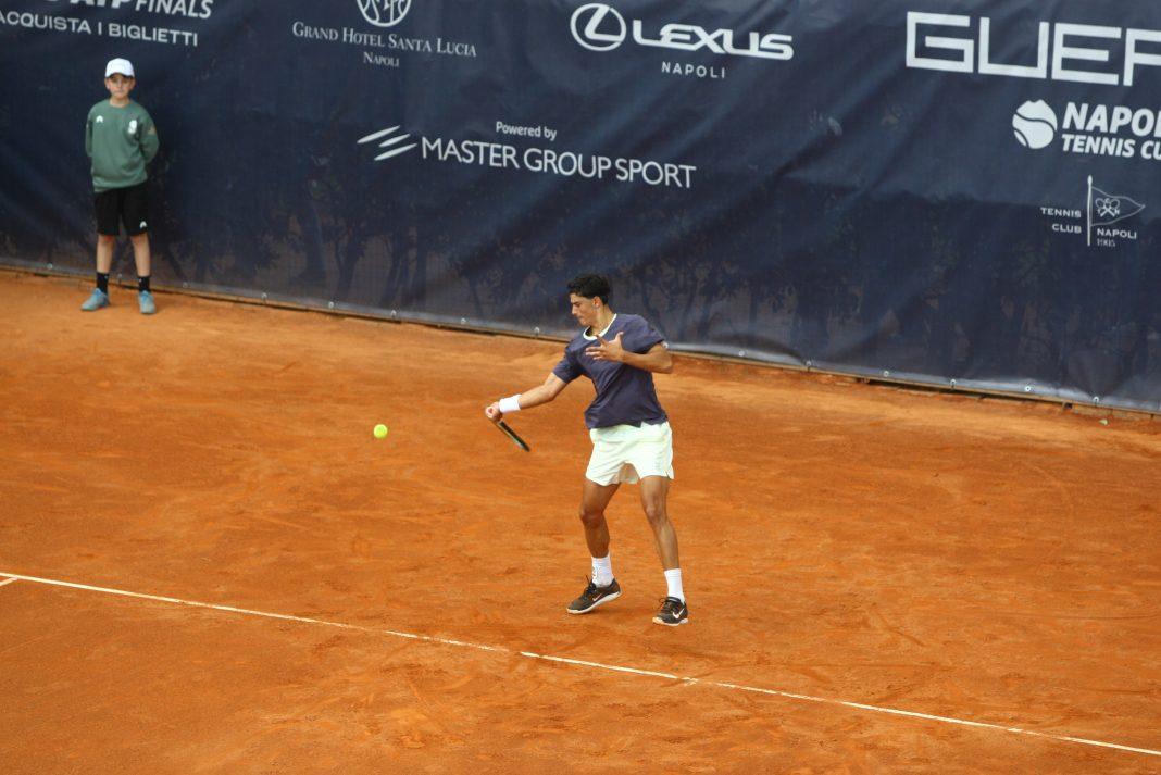 Federico Cinà alla Napoli Tennis Cup (foto Edoardo De Campora)