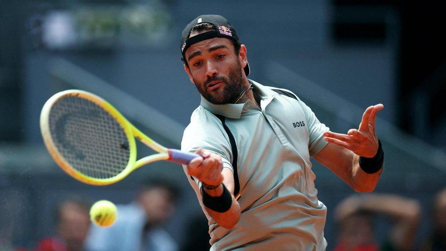 Matteo Berrettini a Madrid(foto presa dal profilo x.com di @repubblica)