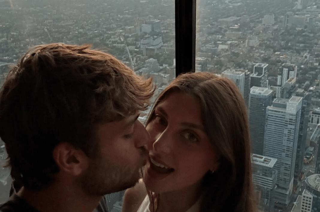 Flavio Cobolli con la fidanzata Matilde Galli (foto presa da profilo Instagram Flavio Cobolli)