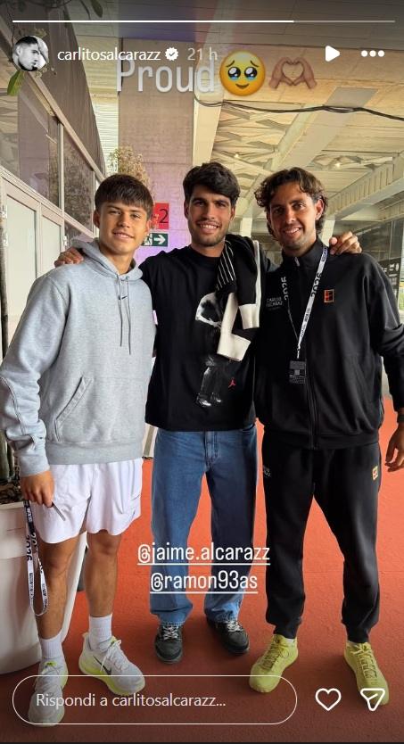 Alcaraz e il fratello Jaime
