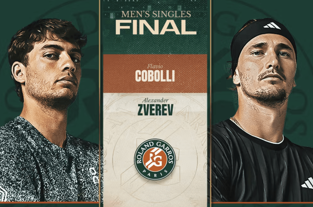 La finale del Roland Garros 2026 tra Zverev e Cobolli