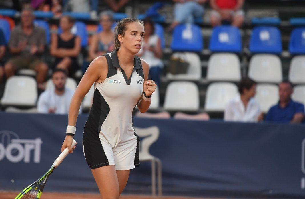 Lucia Bronzetti in azione ai Palermo Ladies Open