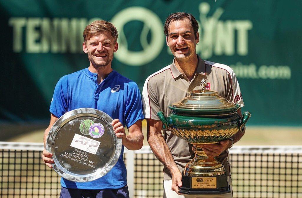 Goffin finalista contro Federer nel 2019 all'ATP di Halle 